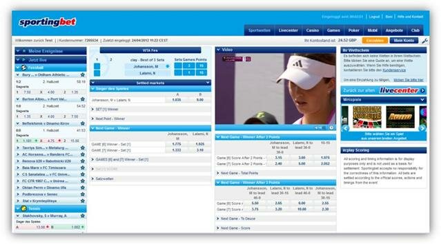 Livecenter von sportingbet Livecenter von sportingbet